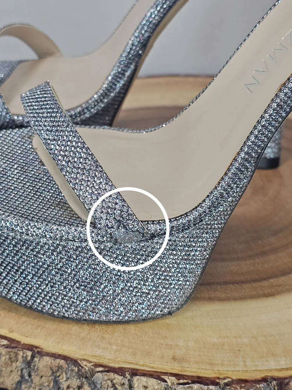 Stuart Weitzman elegant silver